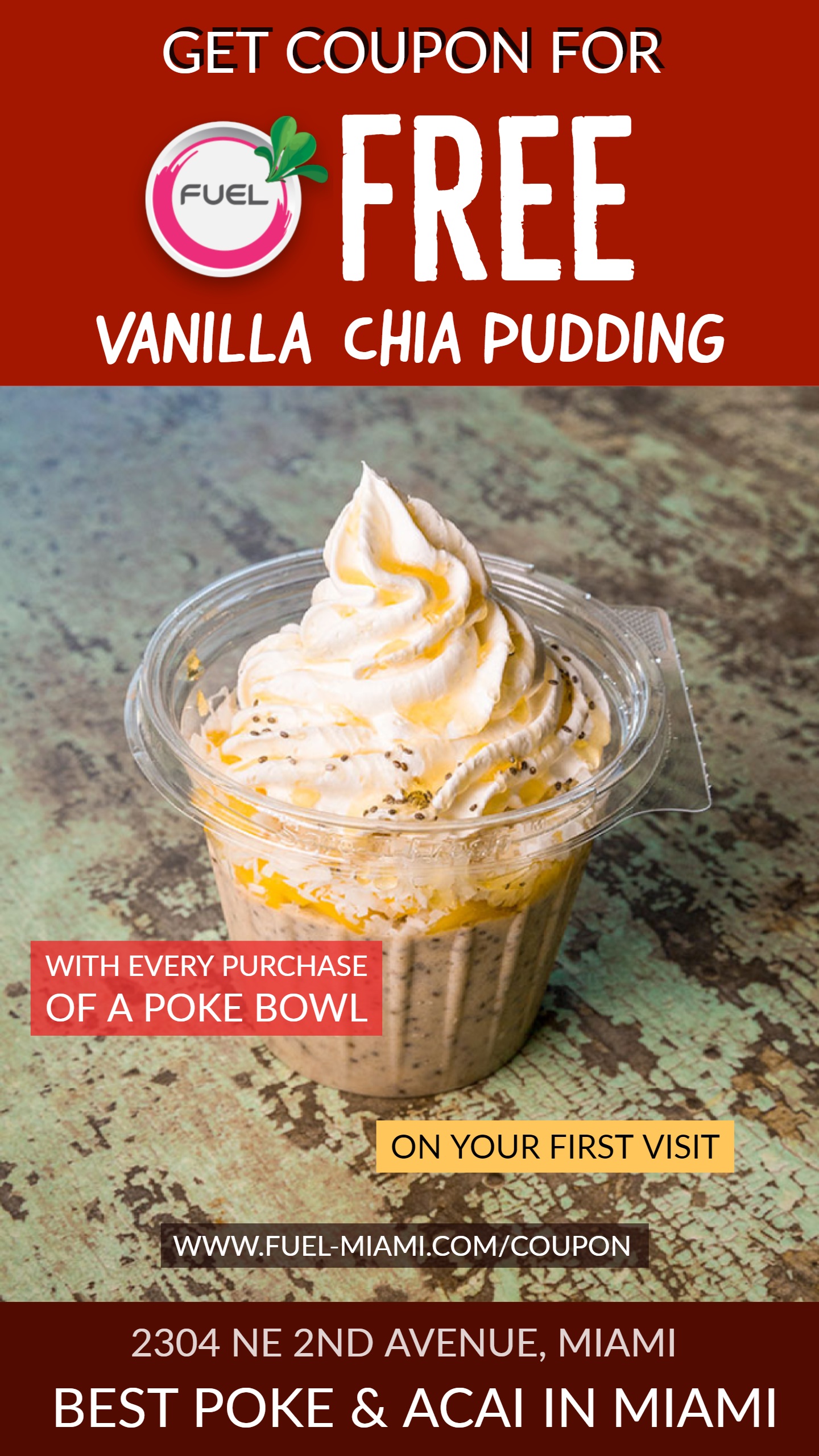 FUEL | Coupons | Poke - Acai - Pitaya
